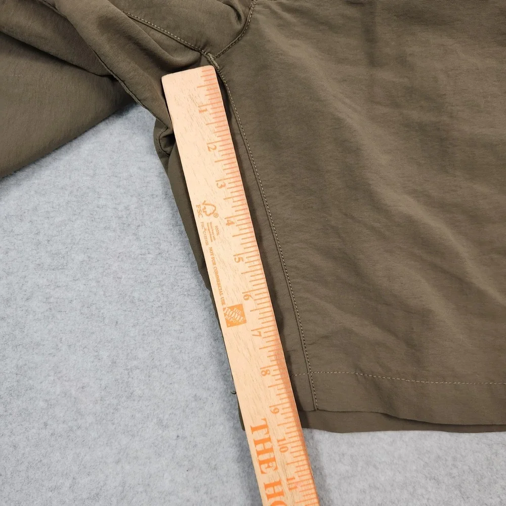 The North Face Shorts Mens 34 Green Belted Cargo Hiking Breathable Unlined